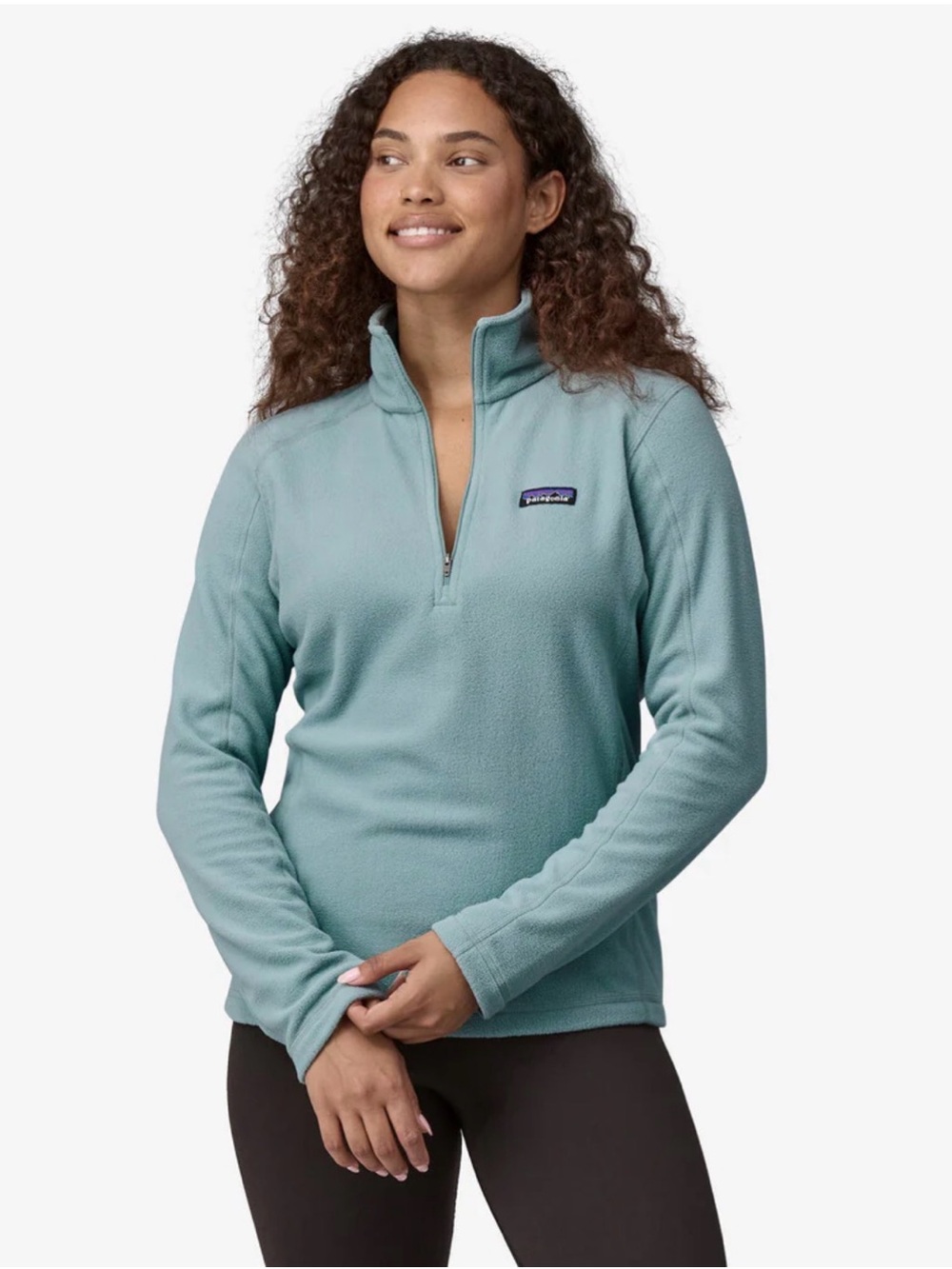 Patagonia Sky Blue Quarter-Zip Fleece Pullover - Women